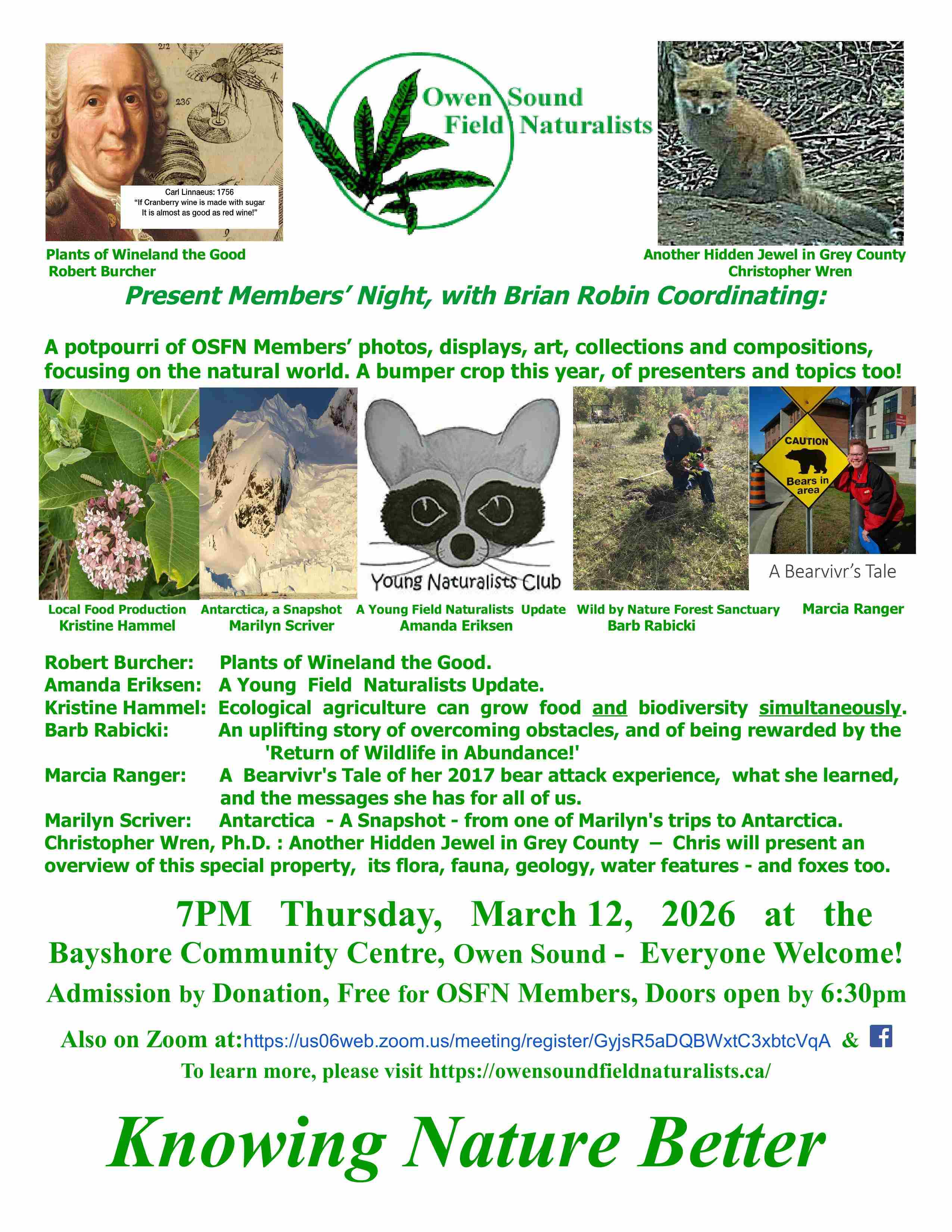 OSFN POSTER FOR MEMBERS’ NIGHT, MARCH 12, 2026 (1)